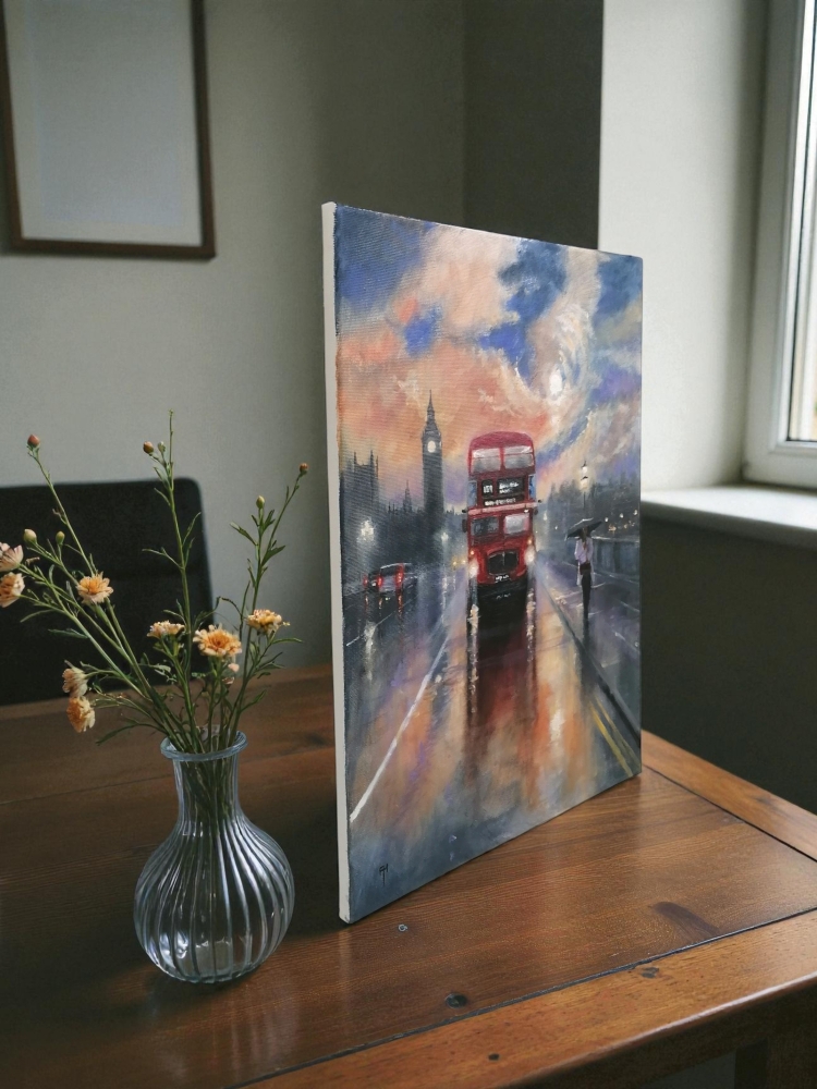 Late Night London, walking in the rain 2