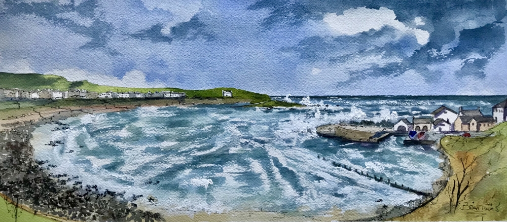 Stormy seas at Porballintrae
