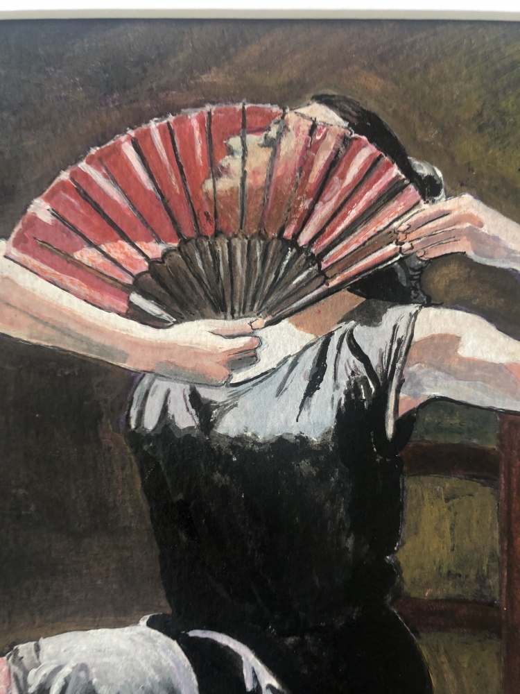 Spanish Lady with Fan