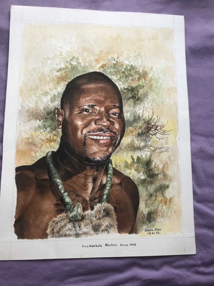 KWA NDEBELE WARRIOR - REUBEN 1903