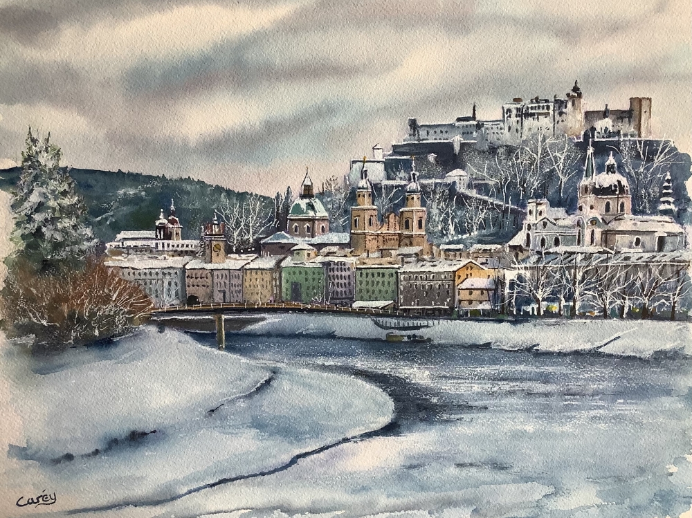 Salzburg winter scene