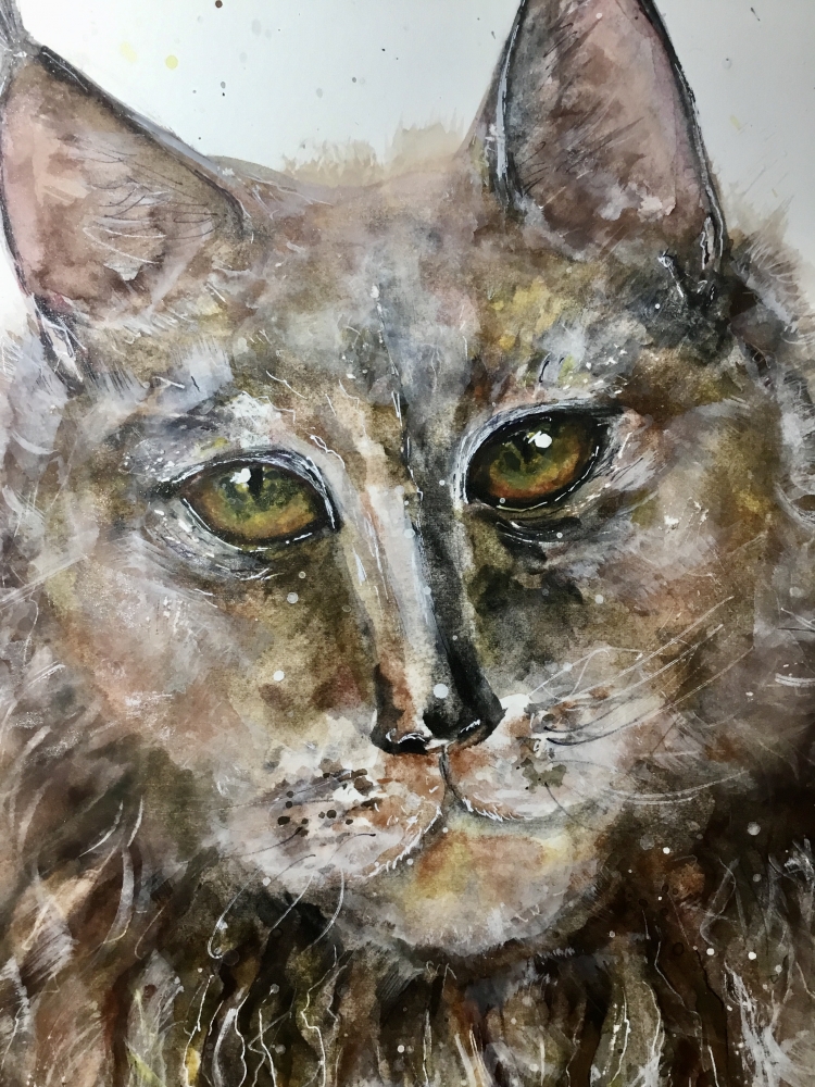 : “Guardian of the Silent Forest” – Original Watercolor Lynx Portrait (A4)