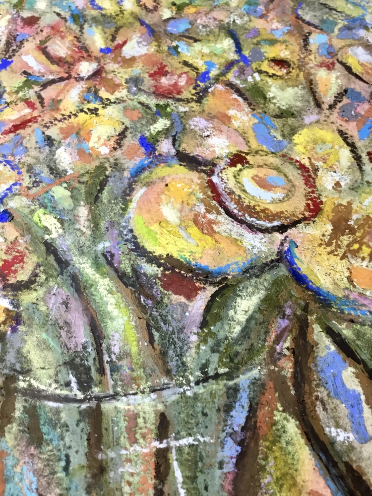 “Symphony of Blossoms” – Original Mixed Media Floral Painting