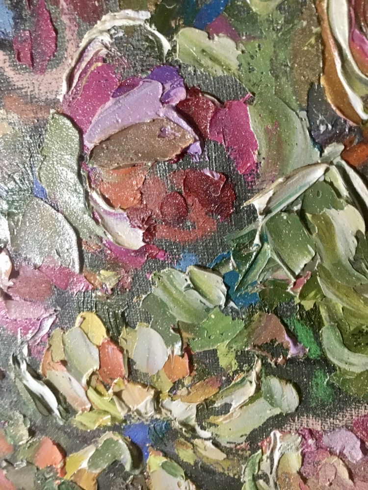 Golden Garden” – Original Oil Painting on Canvas