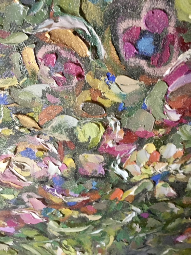 Golden Garden” – Original Oil Painting on Canvas