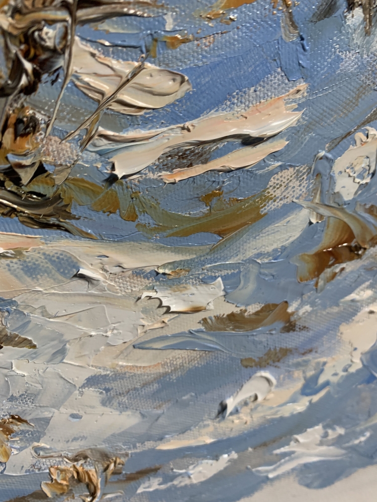 Winter light in the birchwoods.