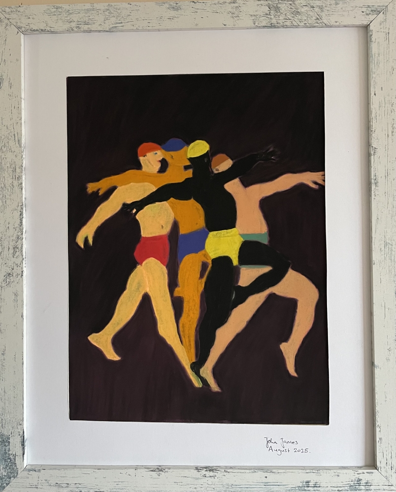 Dancers in synchronicity 
