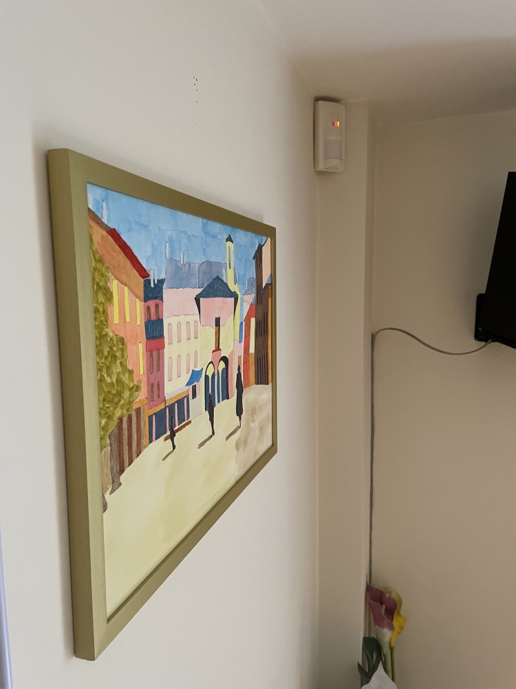 Silhouettes Walking in the Old Town Square