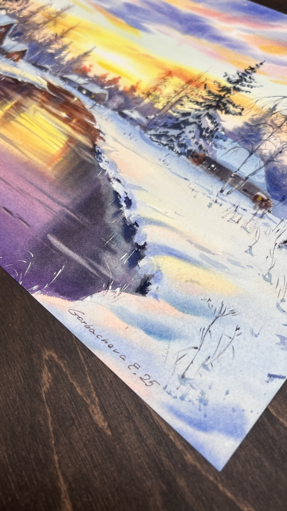 Whispers of Winter Sunset