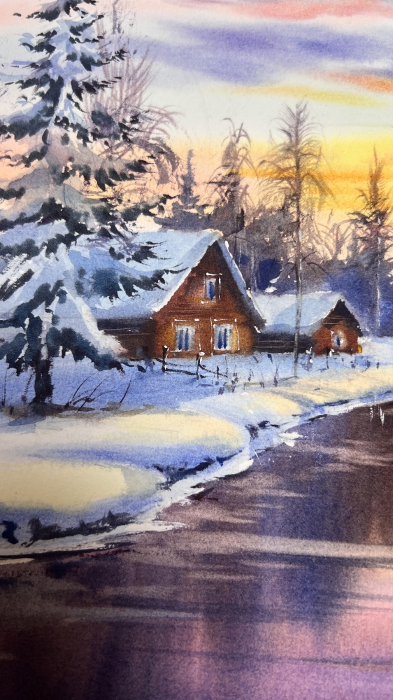 Whispers of Winter Sunset