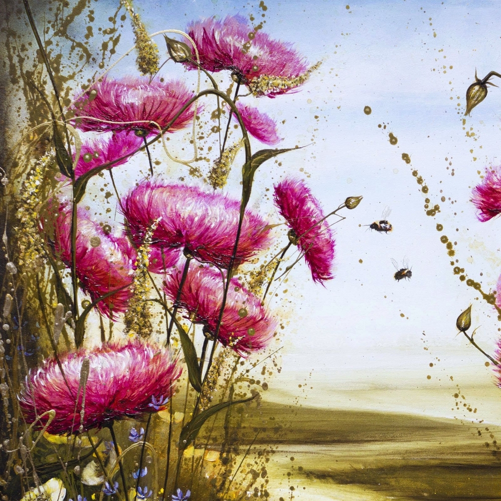 I will bee there floral landscape