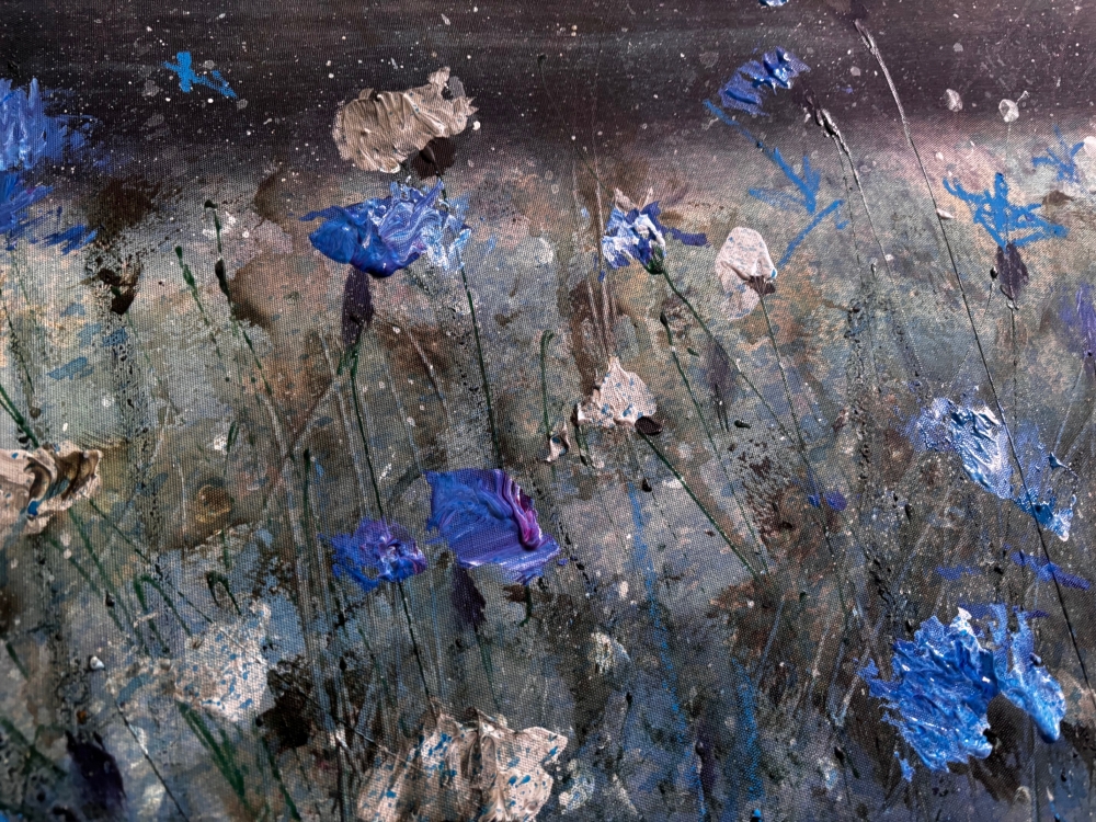 Cornflowers Under The Moon No11