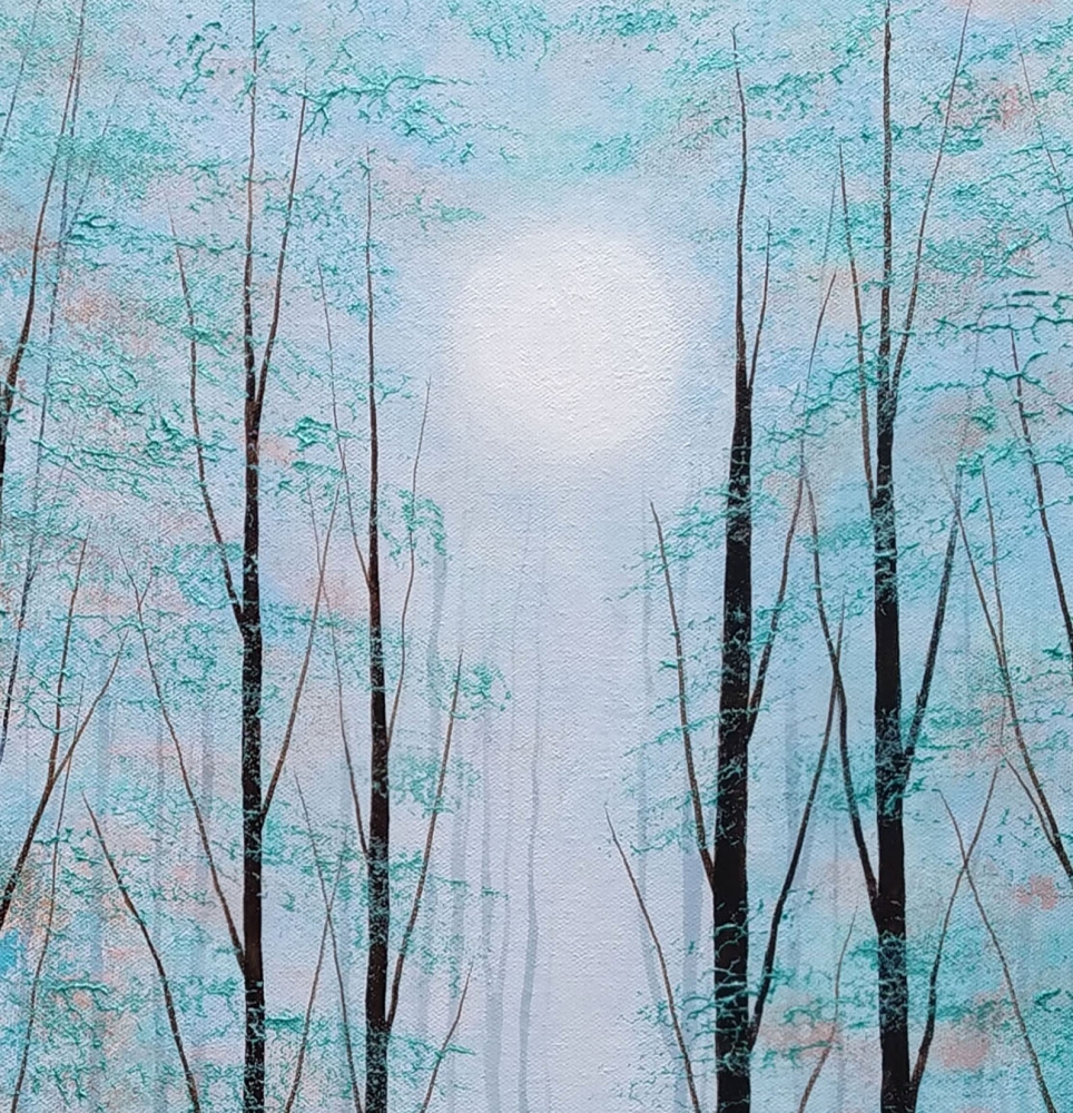 Misty Woodland Blue