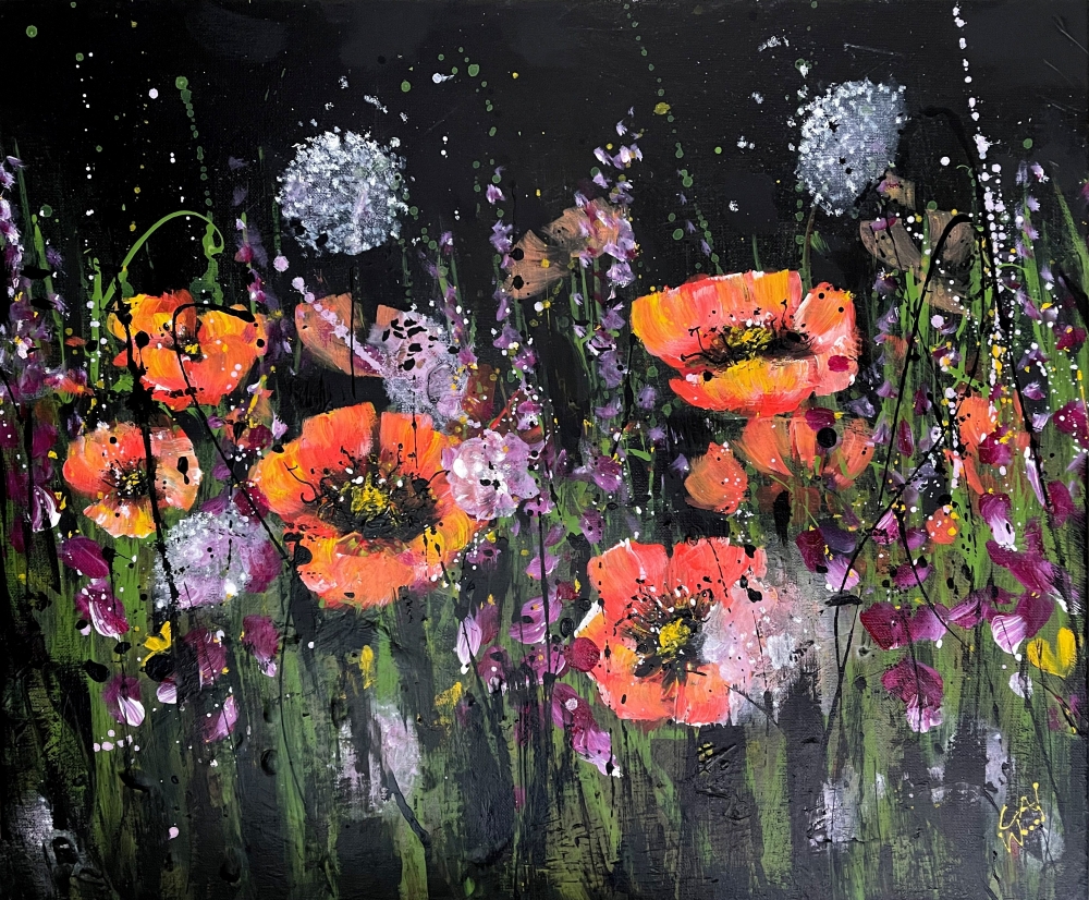 Night Flower Landscape 1