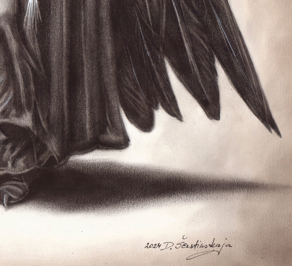 Elegance Of The Crow Goddess Multi-Award-Winning Artwork