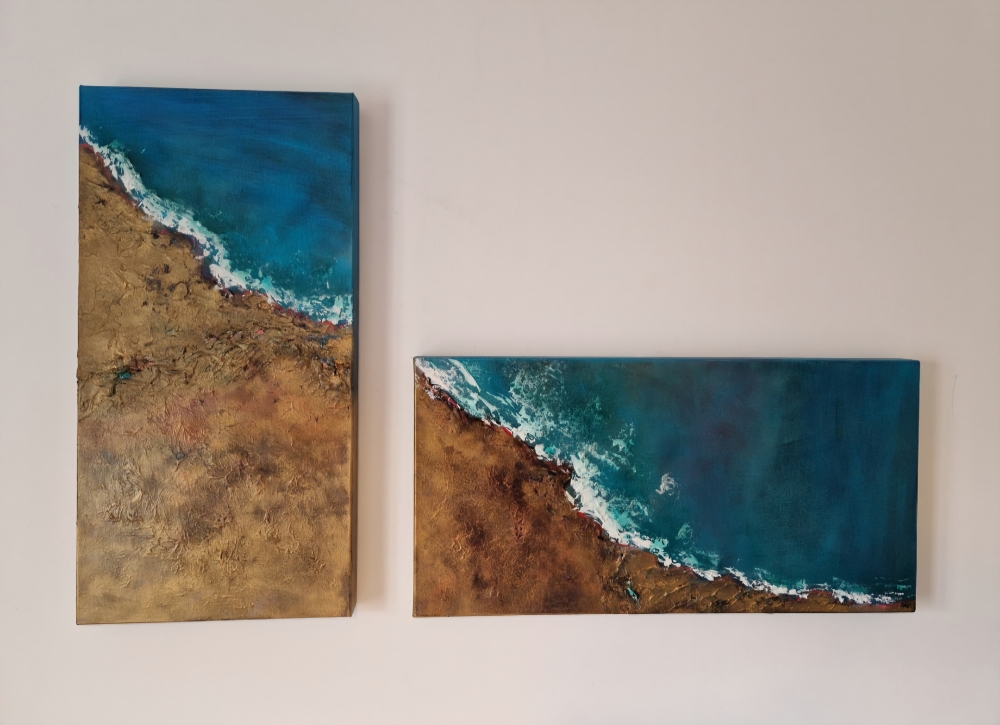 Sea Edge Diptych