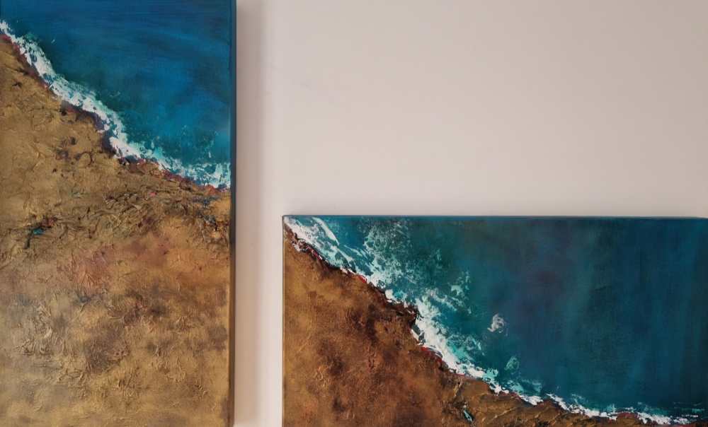 Sea Edge Diptych