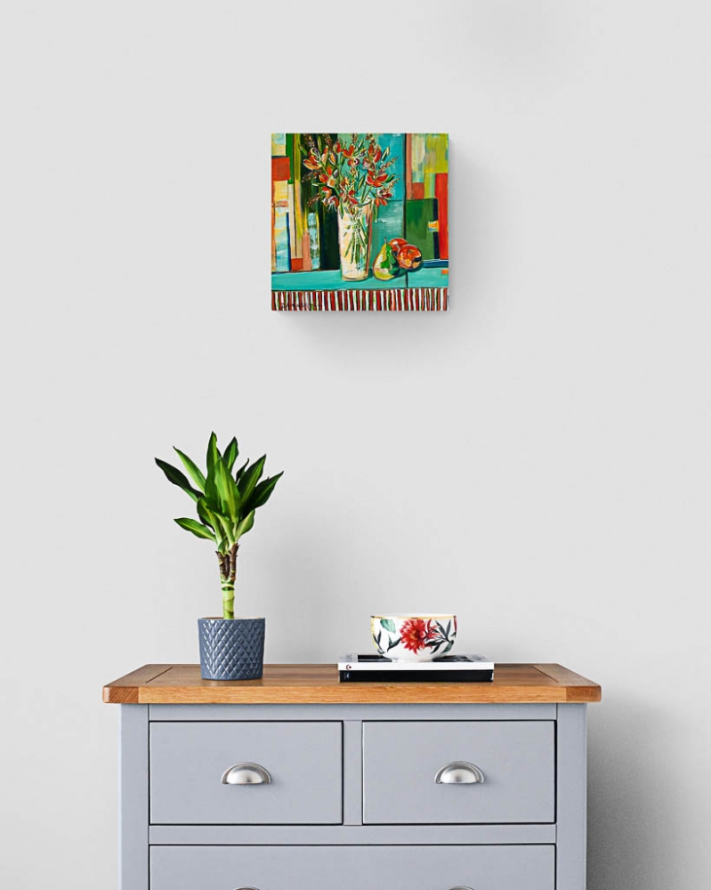 Still Life With Orange Crocosmia