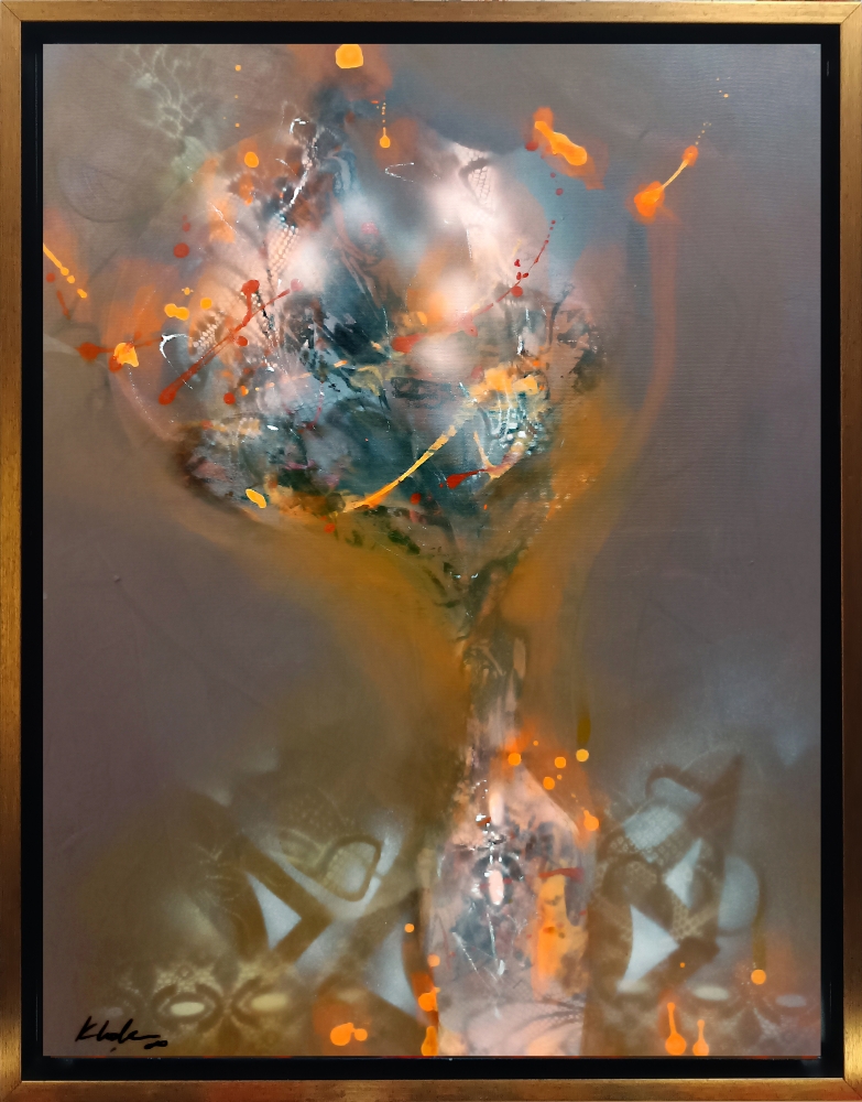 Autumn Vessel with Flowers of Dusk