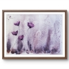 Purple Poppies in the Mist