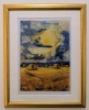 Golden Fields – Set of 2 Framed Pastel Paintings