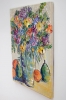 Floral Still Life with Pears and Oranges
