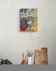 Expressionistic Still Life with White Lilies