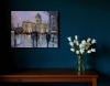 Evening rain , St Pauls Cathedral\"..Acrylic on canvas board