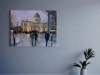 Evening rain , St Pauls Cathedral\"..Acrylic on canvas board