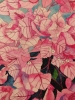 Pink Bougainvillea blossom watercolour painting 