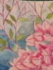 Pink Bougainvillea blossom watercolour painting 