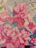 Pink Bougainvillea blossom watercolour painting 