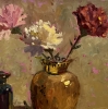 Copper Vase and Lemons - Original oil painting 