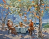 Picnic by the tangerine trees.