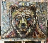 Spirit of the Wild – Expressive Bear Portrait in Impasto Oil
