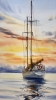 Golden hour on a yacht