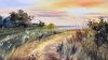 Golden skyline of Cyprus
