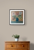 Flowers in a blue jug