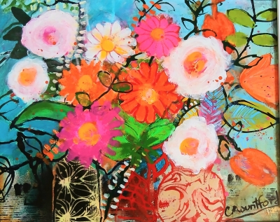 Flowers and Leafy Bouquet