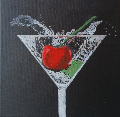 Cherry in a glass