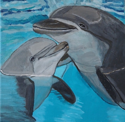 Dolphins Having Fun