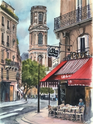 Paris city scene 