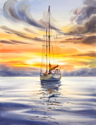 Golden hour on a yacht #2