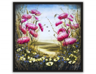 I will bee there floral landscape
