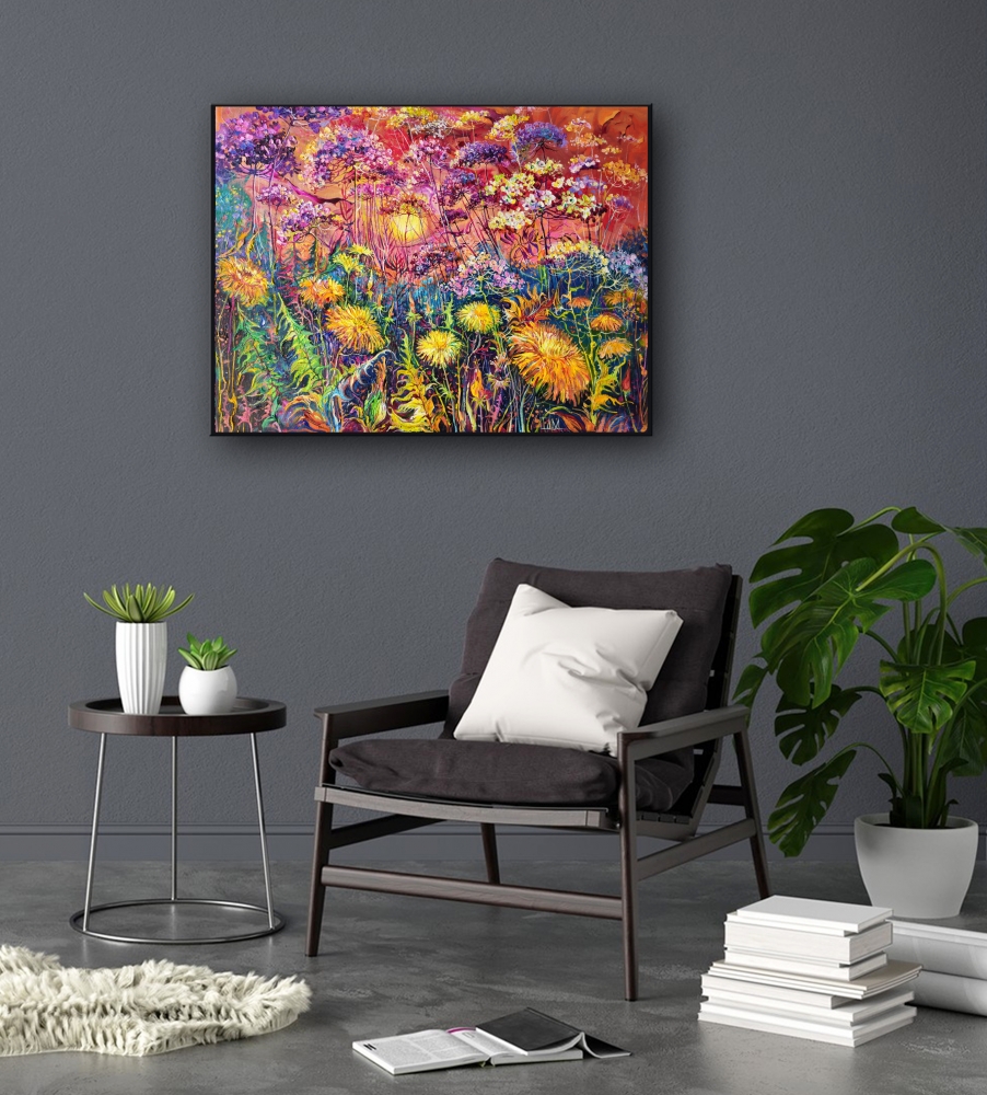 Dandelion and sunset magic