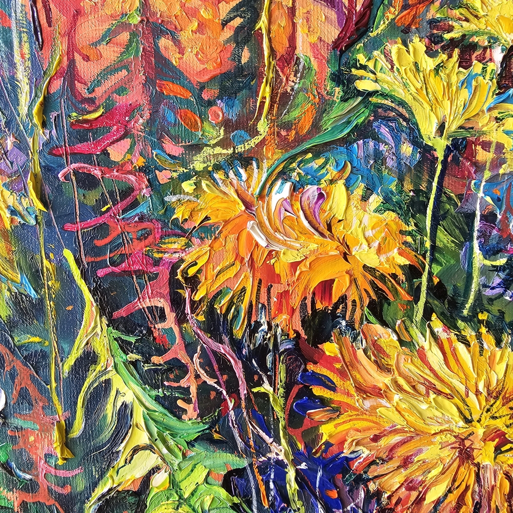 Dandelion and sunset magic