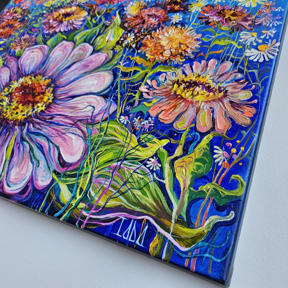 Dragonflies and Dahlia Garden