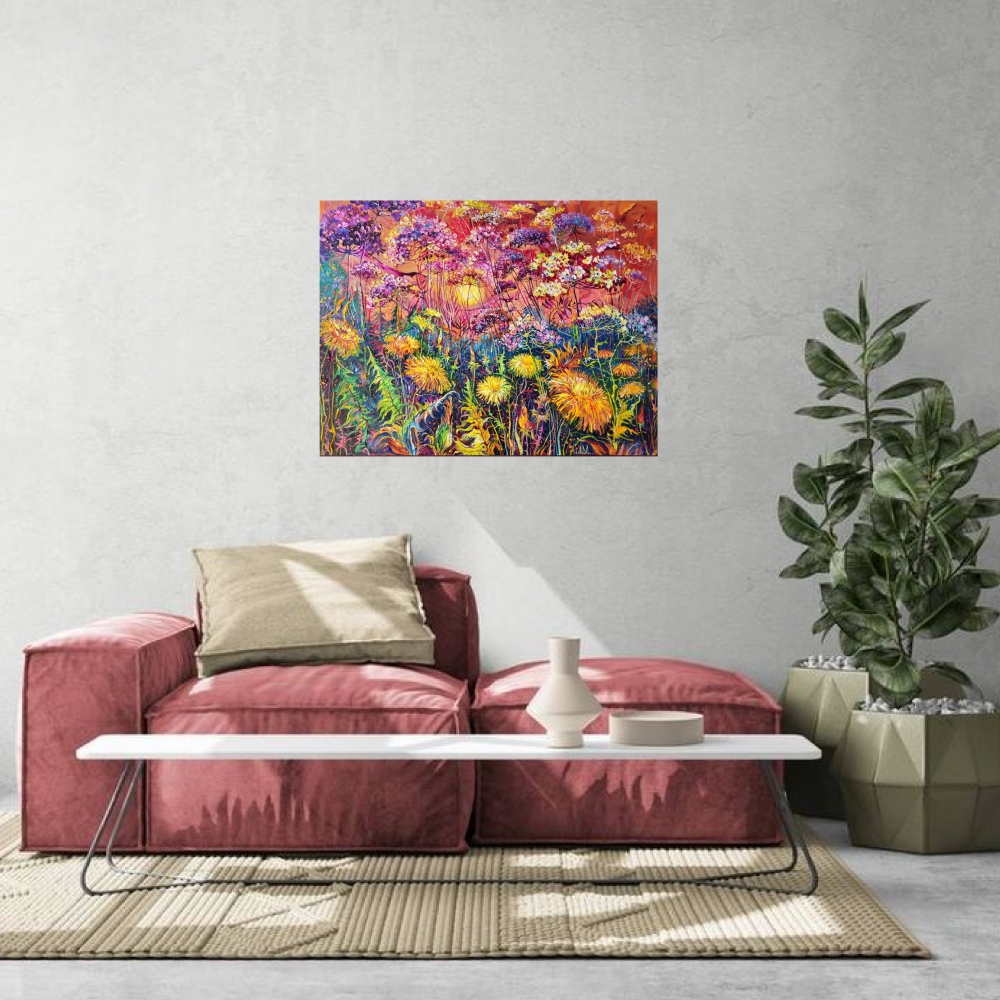 Dandelion and sunset magic