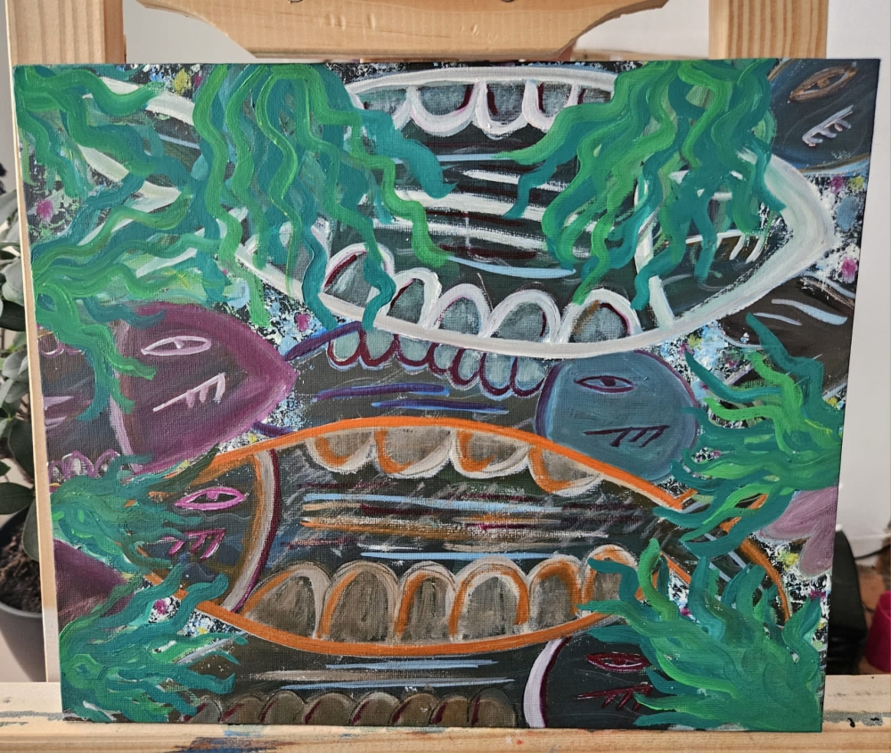 The darkness of the ocean 