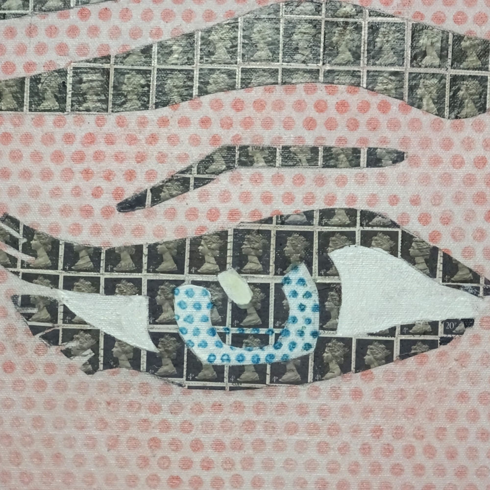 Girl on the (Purple Queen) phone